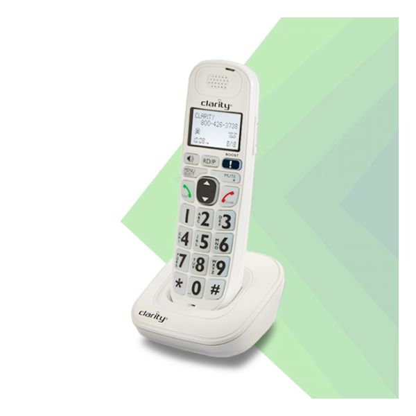 Clarity D704HS 40dB Cordless Expandable Handset for D704 and D714